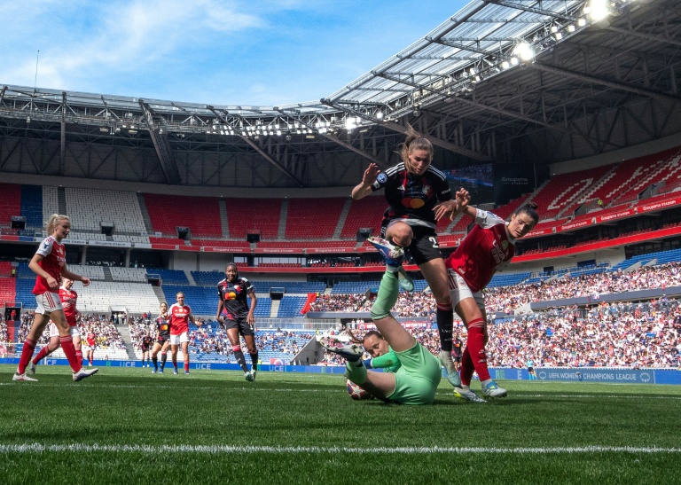 Le Groupama stadium a accueilli 22 505 spectateurs lors de la rencontre entre l'OL Lyonnes et Arsenal en demi-finale de Ligue des champions le 2 mai 2026