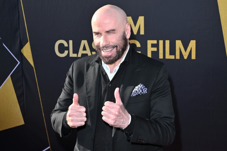 L'acteur américain John Travolta à Hollywood en Californie le 18 avril 2024