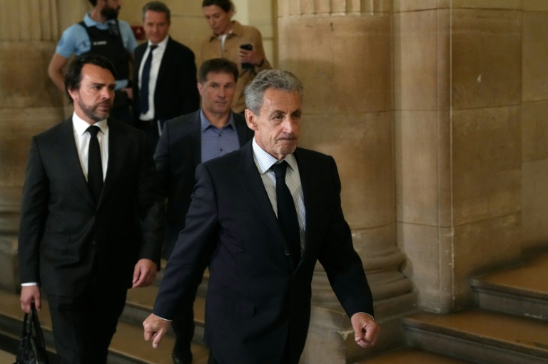 L'ex-président français Nicolas Sarkozy, le 29 avril 2026 au Palais de justice de Paris