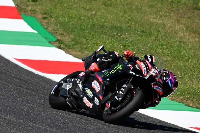 Le pilote Aprilia Jorge Martin pendant la course sprint du GP d'Italie samedi à Mugello, en Italie.