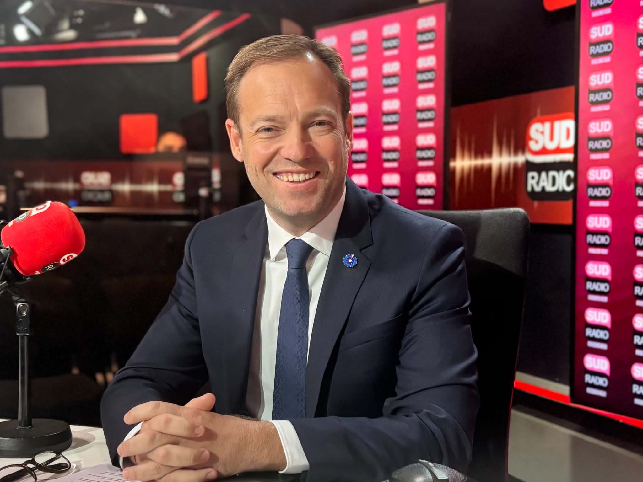 Jean-Didier Berger au micro de Sud Radio.