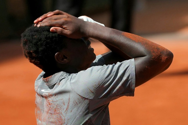 Moïse Kouame après sa victoire face à Adolfo Daniel Vallejo à Roland Garros le 28 Mai 2026.