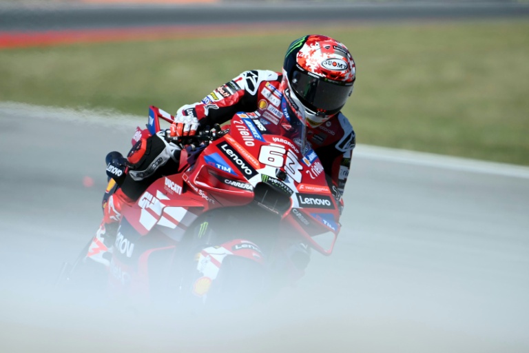 L'Italien Francesco Bagnaia lors de la course sprint du GP de Catalogne de MotoGP, à Montmelo, près de Barcelone, le 16 mai 2026