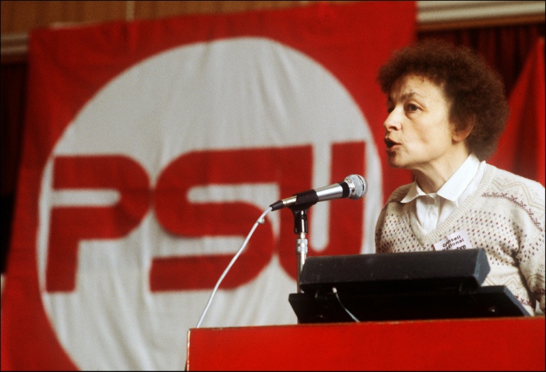 Huguette Bouchardeau le 16 novembre 1979 au Havre, en Seine-Maritime