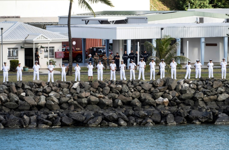 Cérémonie pour l'arrivée du Jean-Tranape à Nouméa, le 18 juin 2026