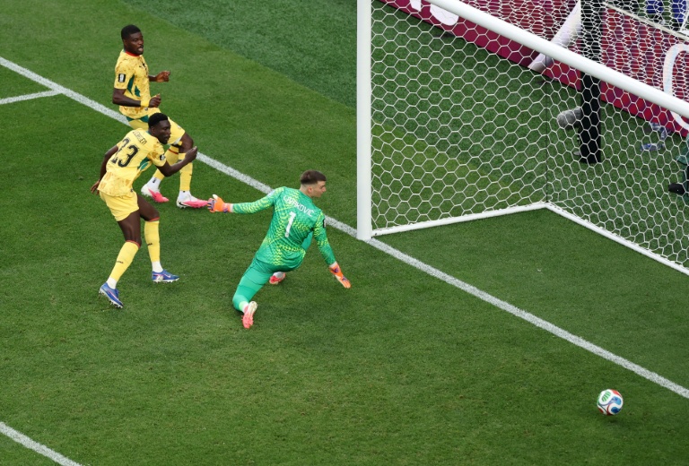 Le Ghanéen Derric Luckassen (à gauche) a égalisé face à la Croatie, finalement victorieuse 2-1) le 27 juin 2026 à Philadelphie