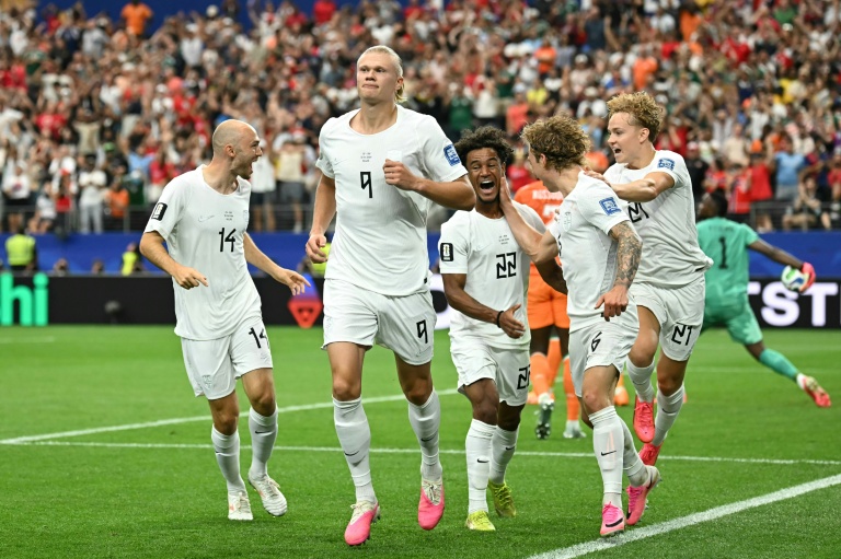 Erling Haaland (C) vient de libérer la Norvège contre la Côte d'Ivoire à Dallas le 30 juin 2026