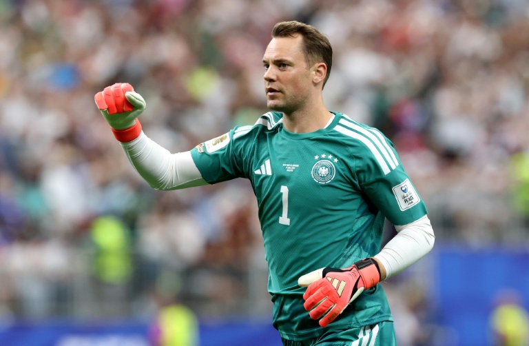Retour réussi pour Manuel Neuer dans les buts de l'Allemagne, victorieuse de Curaçao à Houston, le 14 juin 2026