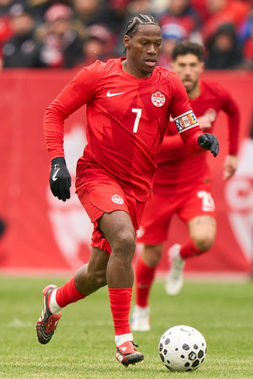 L'attaquant du Canada Jonathan David lors du match de préparation au Mondial-2026 contre l'Islande, à Toronto, le 28 mars 2026