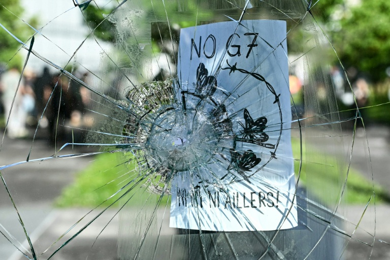 Lors de la manifestation 