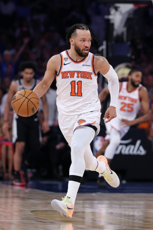 Le meneur des Knicks Jalen Brunson lors du match 4 des finales NBA face aux San Antonio Spurs, le 10 juin 2026 au Madison Square Garden de New York