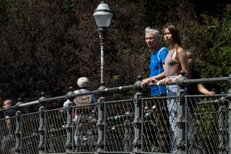 Maria Moskalyova et son père Alexei Moskalyov à Strasbourg le 6 juin 2026