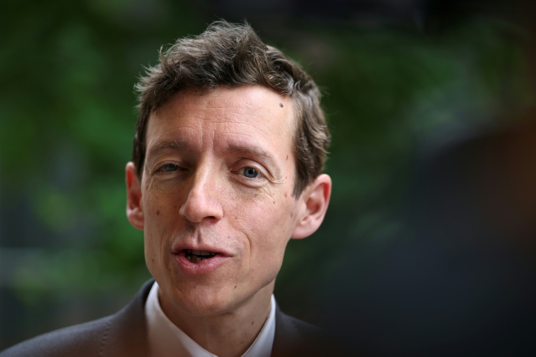 Le ministre de l'Education nationale, Edouard Geffray, qui au lycée Gabriel Fauré à Paris le 12 juin 2026