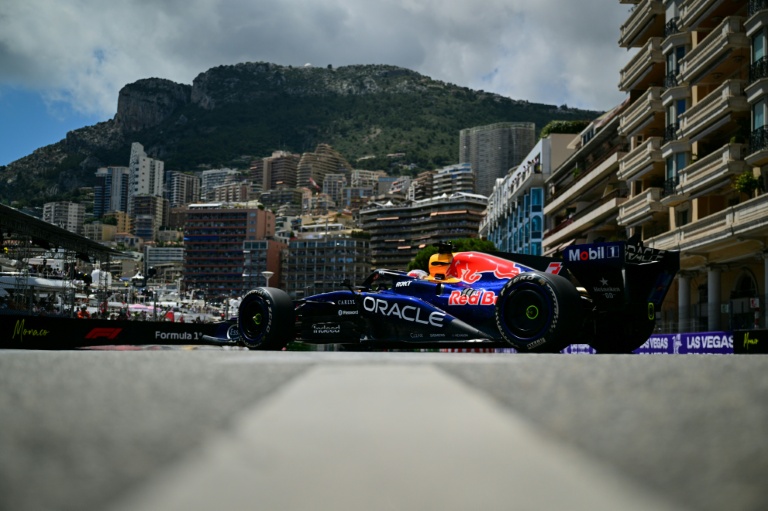Le Néerlandais Max Verstappen (Red Bull) lors des essais libres du Grand Prix de Monaco le 5 juin 2026