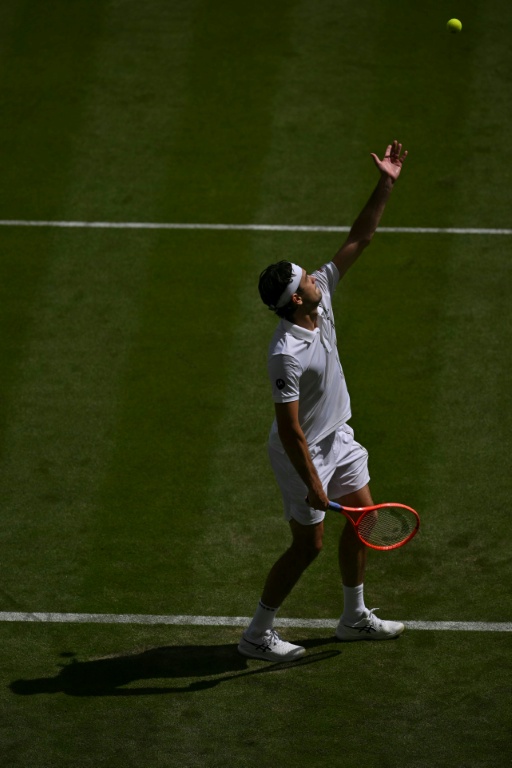 L'Américain Taylor Fritz s'est montré solide pour franchir le premier tour de Wimbledon, le 30 juin 2026 à Londres