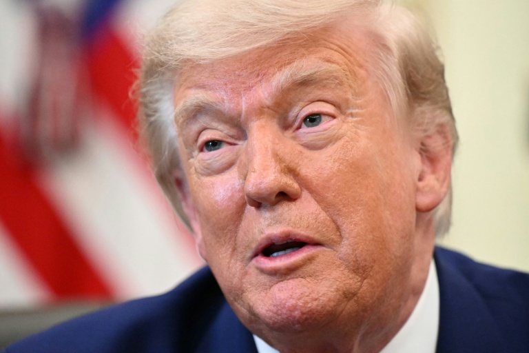 Le président des Etats-Unis, Donald Trump, s'adresse à la presse le 3 juin 2026 à Washington