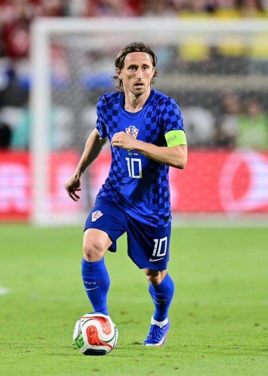 Luka Modric, emblématique capitaine de la Croatie, lors du match amical face au Brésil, le 31 mars 2026 à Orlando