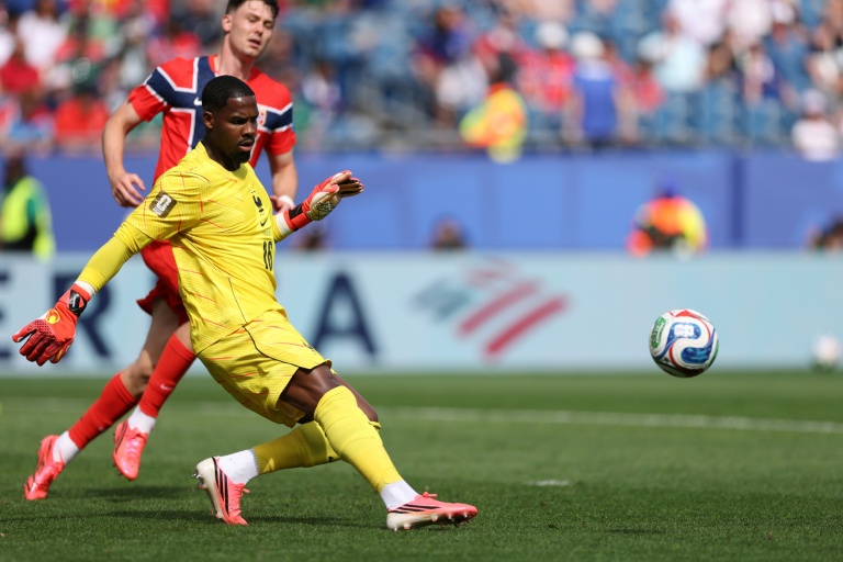 Le portier français Mike Maignan lors de la victoire de l’équipe de France face à la Norvège (4-1) en Coupe du monde, à Boston, le 26 juin 2026