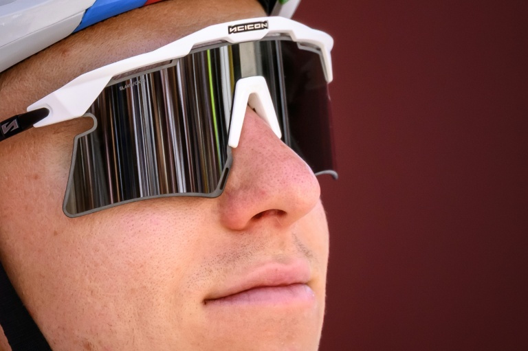 Le Slovène Tadej Pogacar leader du Tour de Suisse, lors de la deuxième étape le 18 juin 2026 à Locarno