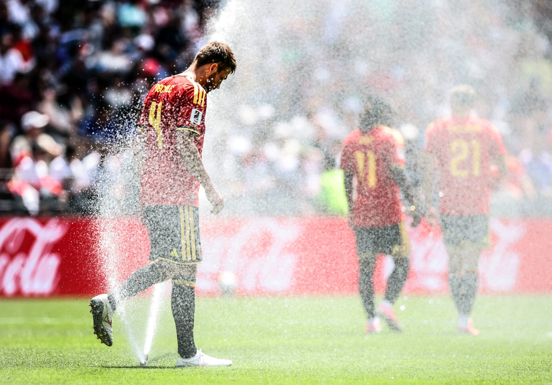 La Belgique a souffert de la chaleur face à l'Egypte.