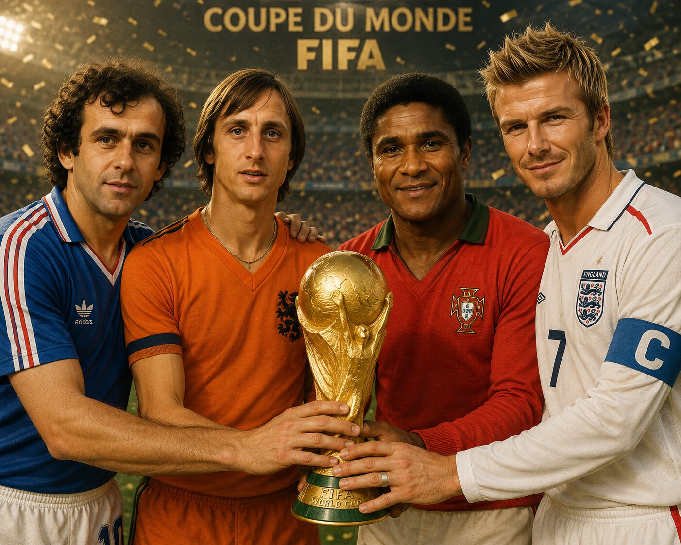 Platini, Cruyff, Eusebio et Beckham