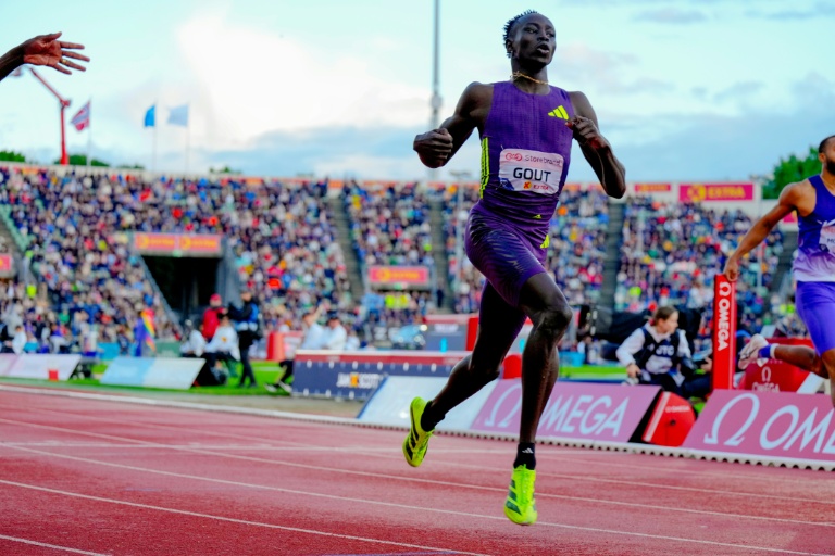 Le jeune Australien Gout Gout lors du  200 m du meeting d'Oslo comptant pour la circuit de la Ligue de diamant, le 10 juin 2026