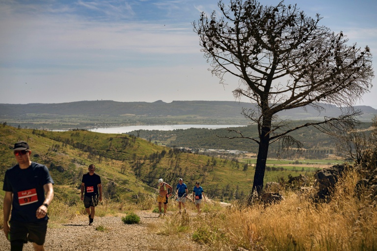 Des coureurs participent au 