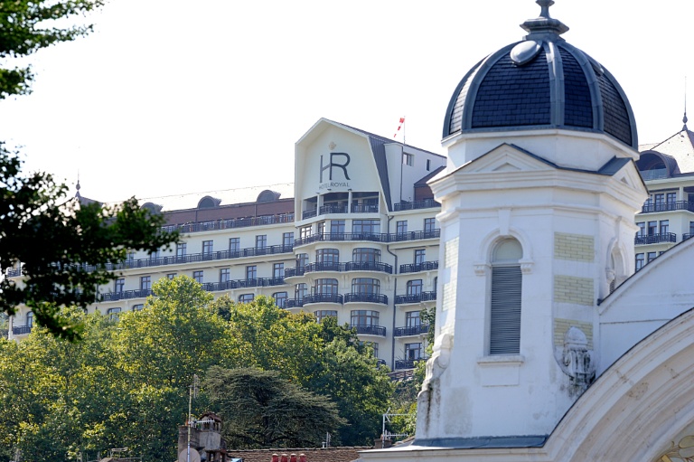 L'Hôtel Royal à Evian-les-Bains, le 4 septembre 2015 en Haute-Savoie
