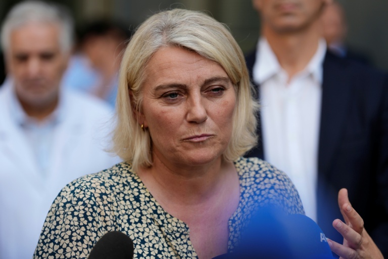 La ministre de la Santé Stéphanie Rist le 25 juin 2026 à Orsay dans l'Essonne