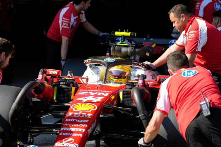 Le pilote britannique Lewis Hamilton (Ferrari) lors des qualifications du GP d'Autriche, le 27 juin 2026 sur le circuit de Spielberg