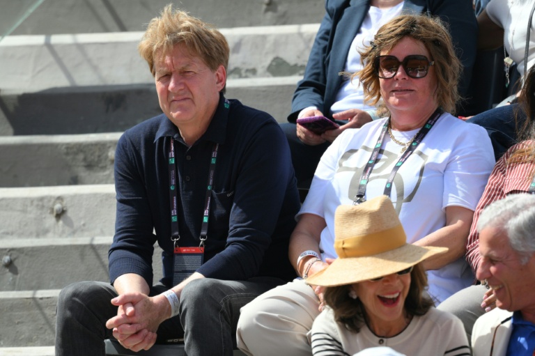 Les parents de Jannik Sinner, Hanspeter et Siglinde, en tribunes durant le 8e de finale du Masters 1000 de Rome contre son compatriote Andrea Pellegrino le 12 mai 2026 au Foro Italico