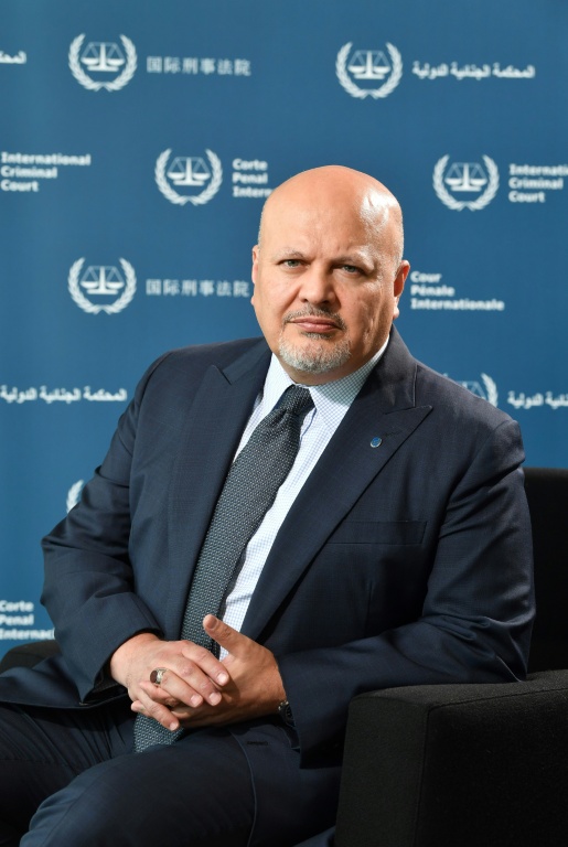Le procureur général de la Cour pénale internationale Karim Khan au siège de la CPI à La Haye le 27 mai 2022.