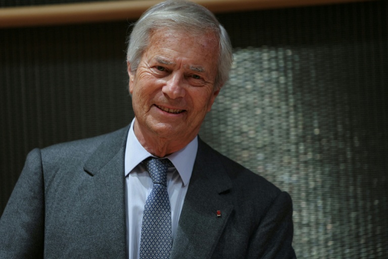 Vincent Bolloré lors d'un événement, lié à la scission de Vivendi.
