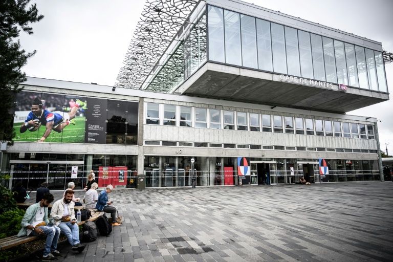 L'entrée de la gare de Nantes, le 31 août 2023