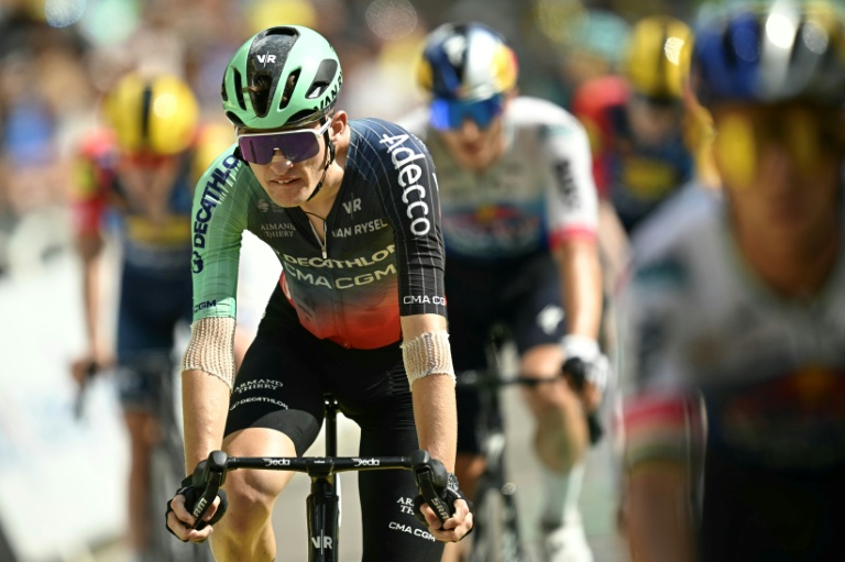 Paul Seixas à l'arrivée de la 6e étape du Tour de France, le 9 juillet 2026 à Gavarnie-Gèdre