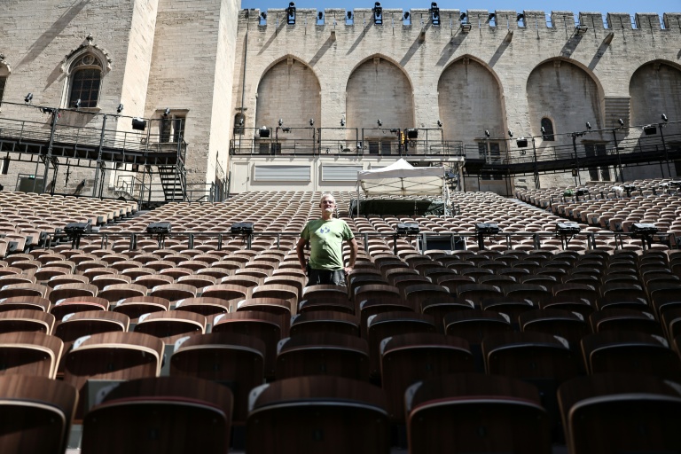 Jérôme Delporte, régisseur général de la cour d'honneur du palais des papes, à la veille de l'ouverture du Festival d'Avignon, le 3 juillet 2026