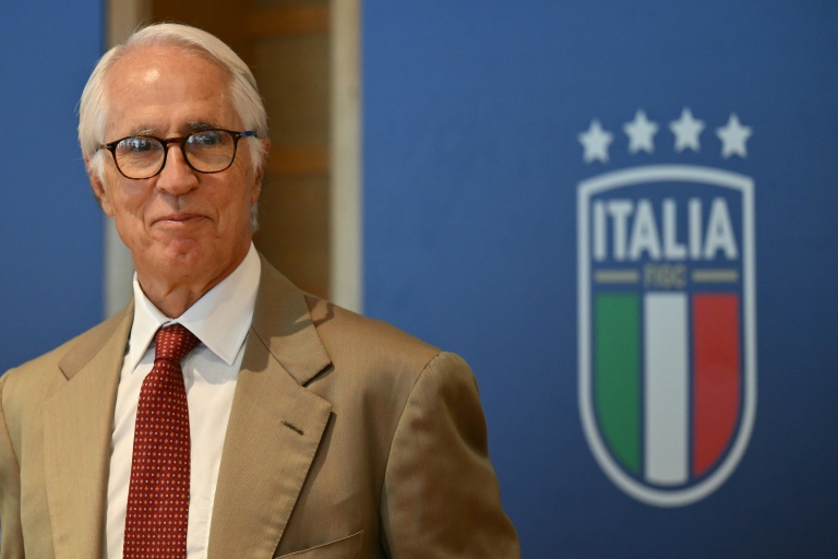 Le président de la Fédération italienne de football Giovanni Malago, le 28 juillet 2026 à Rome