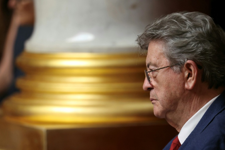 Jean-Luc Mélenchon, leadeur de la France insoumise, à l'Assemblée nationale à Paris le 23 juin 2026