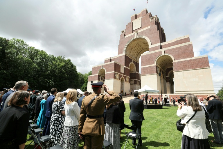Commémorations de la bataille de la Somme au mémorial de Thiepval, le 1er juillet 2026