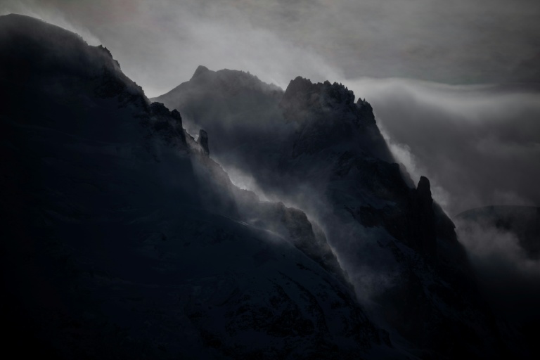 Le massif du Mont-Blanc à Chamonix en Haute-Savoie le 13 février 2026