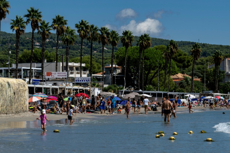La grande plage de La Ciotat, dans les Bouches-du-Rhône le 21 août 2026