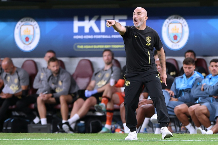 Le nouvel entraîneur de Manchester City, l'Italien Enzo Maresca, le 1er août 2026, à Hong Kong