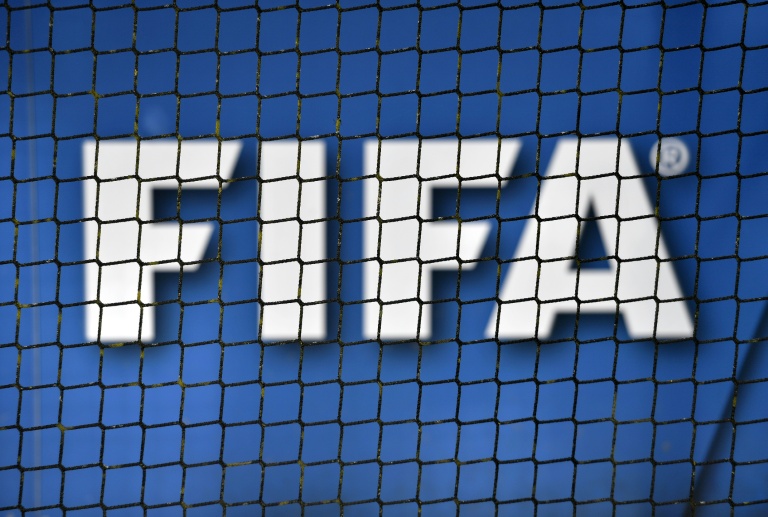 Logo de la Fifa, photographié le 13 octobre 2026 à Zurich