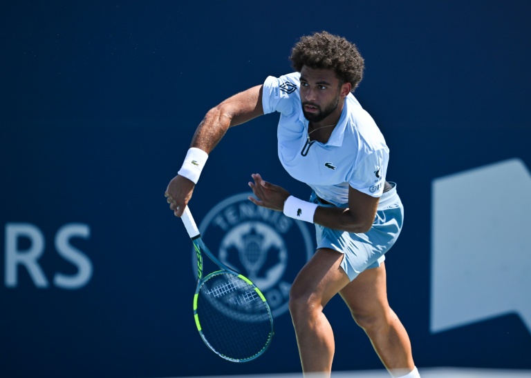 Arthur Fils en action lors du Masters 1000 de Montréal