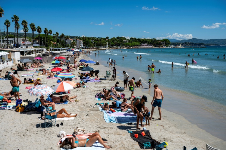 La grande plage de La Ciotat, dans les Bouches-du-Rhône le 21 août 2026