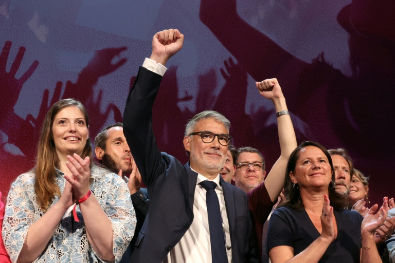 Le premier secrétaire du Parti socialiste, Olivier Faures à l'université d'été de son  parti, le 29 août 2026 à Blois