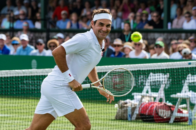 L'ancien joueur de tennis suisse Roger Federer lors du 