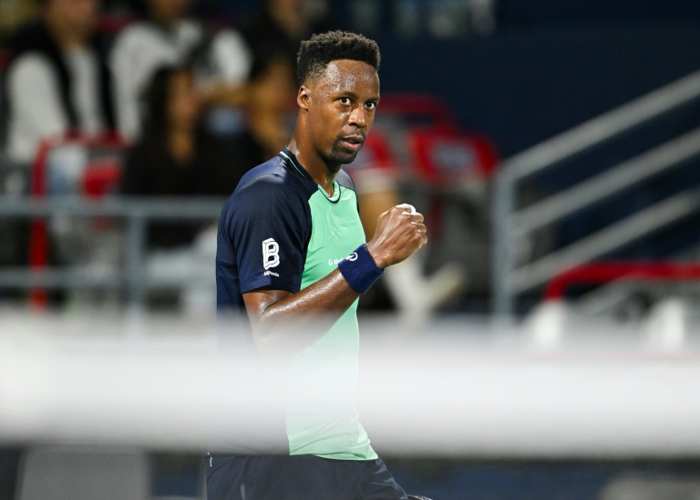 Gaël Monfils célébrant sa victoire au Masters 1000 de Montréal