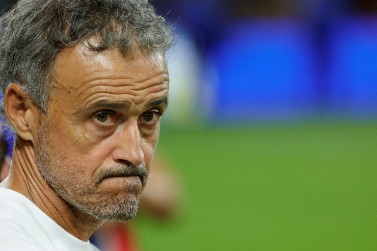 Luis Enrique, entraîneur du PSG, lors d'un match en 2026