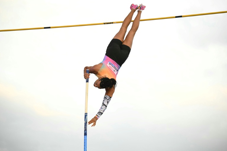 Le Grec Emmanouil Karalis lors du concours de saut à la perche du meeting de Lausanne, comptant pour la Ligue de Diamant, le 20 août 2026